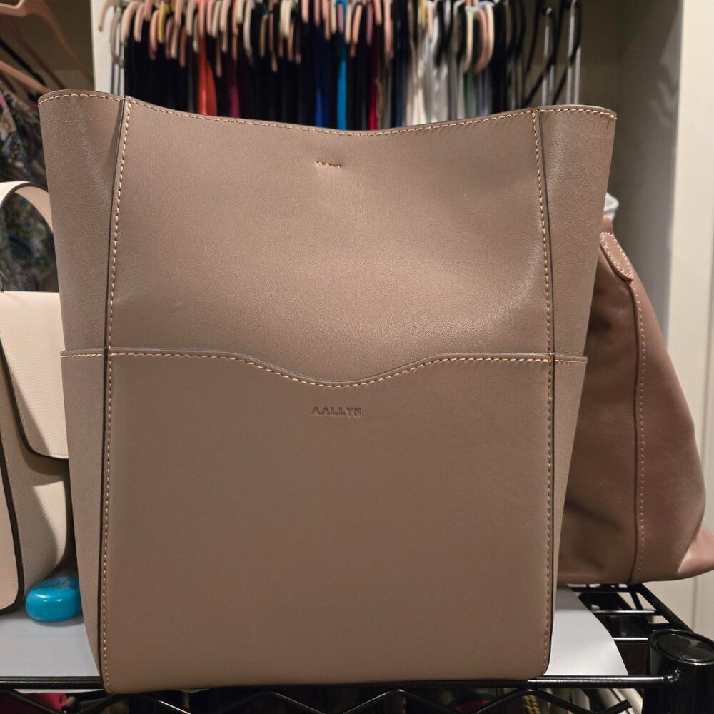 Aallyn Khaki Rose Jordan Bucket Bag